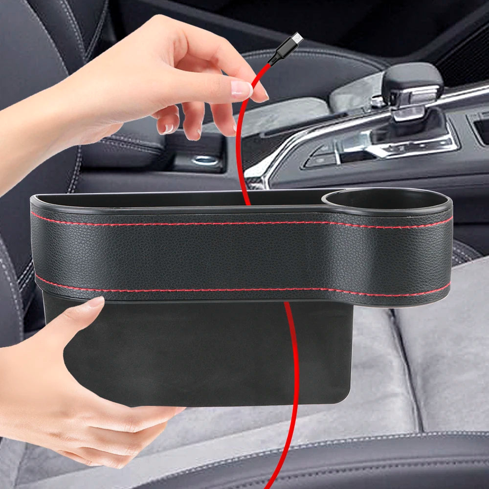 Universal Car Seat Gap Storage Box Crevice Organizer Holder Bottle Key Phone Stand for Automobile off Road 4X4 Truck Accessories