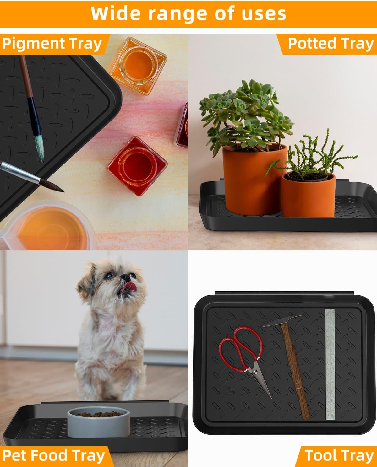 Schuhabtropfschale Schuhmatte Ablage, 3 Stück Schuhwanne Aus Kunststoff, Schuhablage 35X27X3Cm Mit Erhöhtem Rand, Schuhmatte Schuhwanne Kunststoff Für Schuhe Regen Herbst Winter